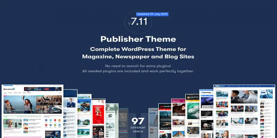 Publisher theme review 2021 for Wordpress websites